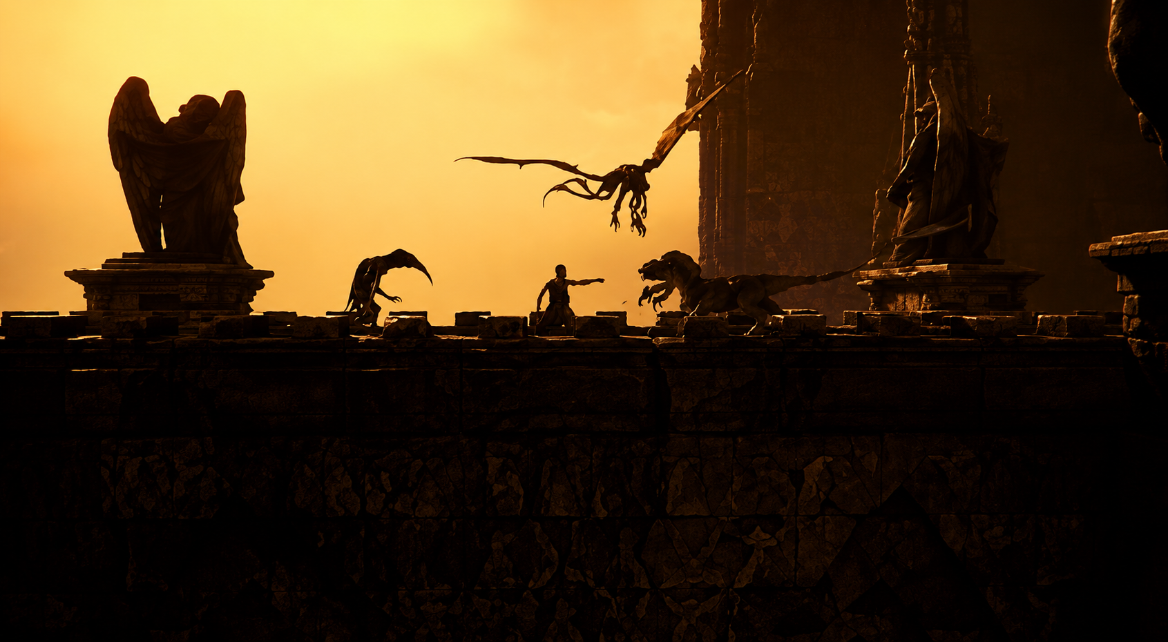 Dark fantasy realm environment