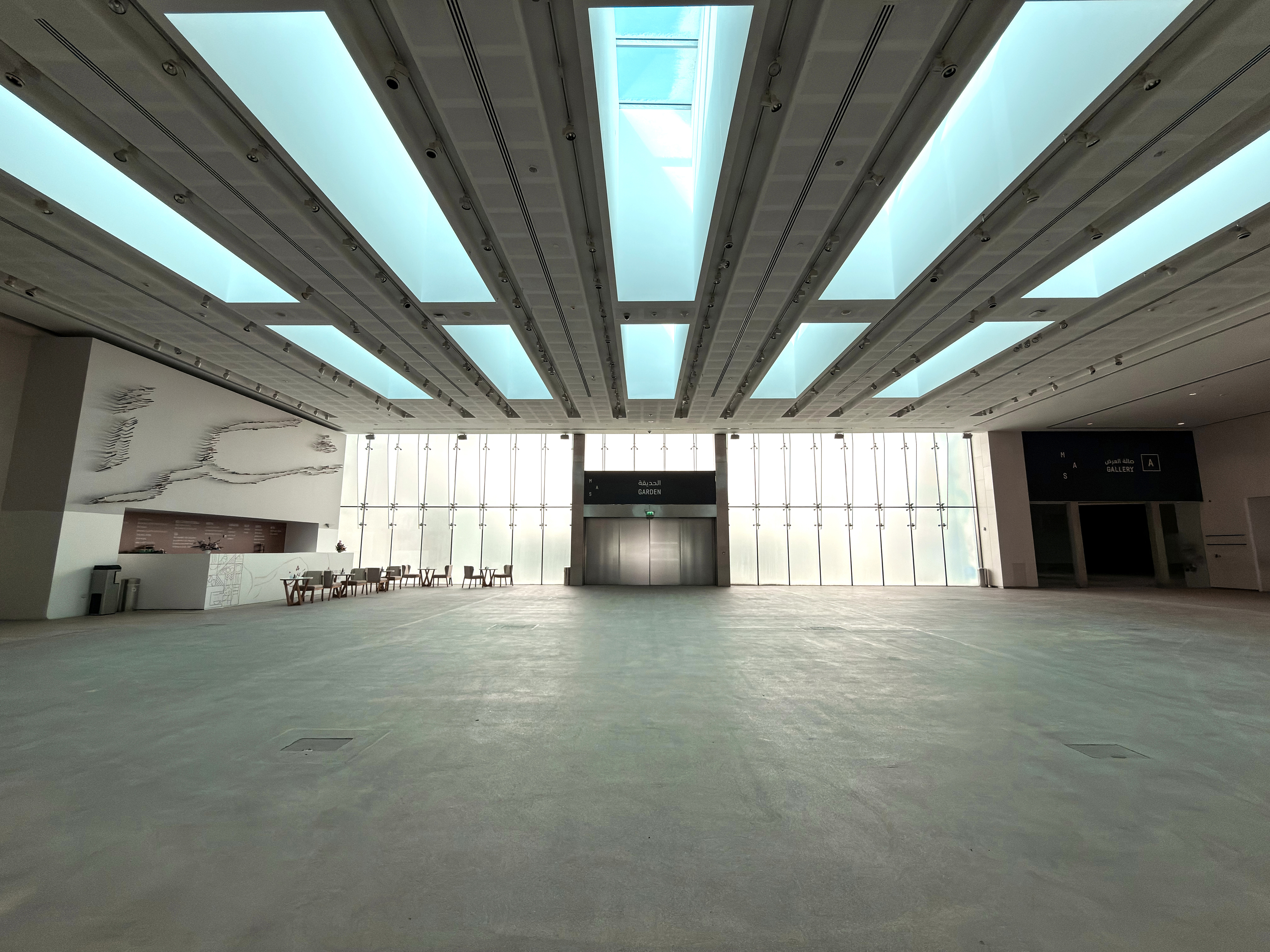 Manarat Al Saadiyat event hall with skylight