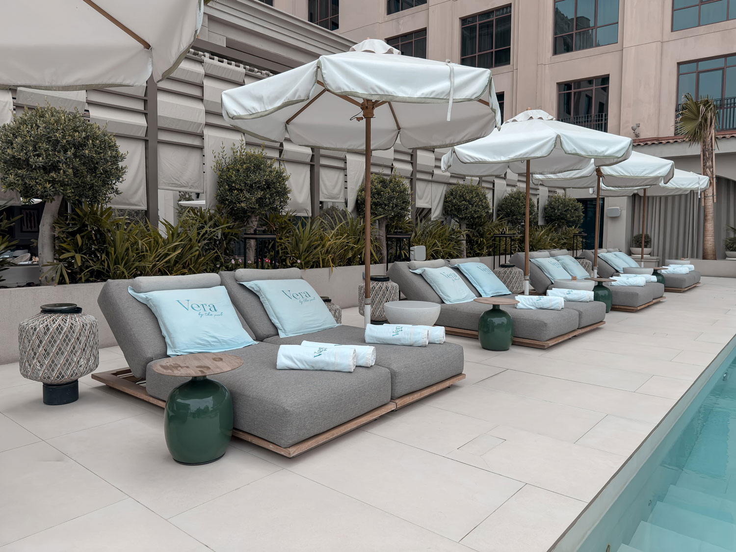 Pool loungers near Vera Versilia.